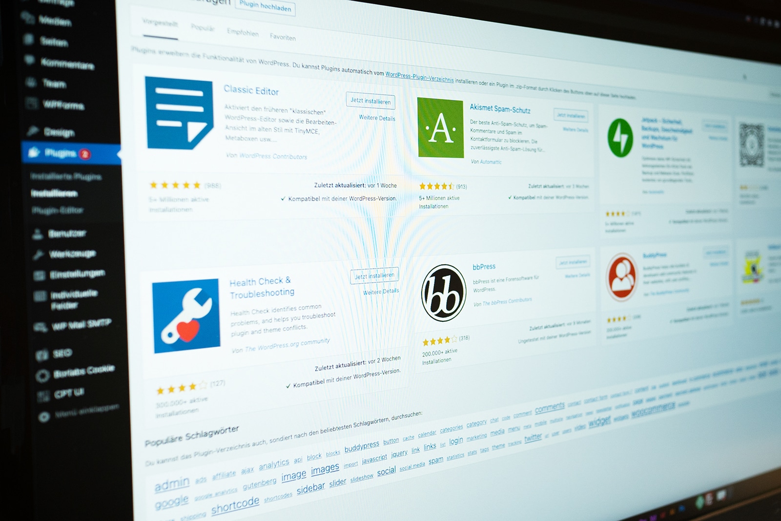 Arbeit mit WordPress